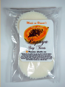 Papaya natural soy candles / tarts